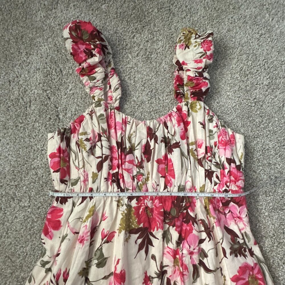 NEW abercrombie puff strap pink mini dress 🤍 xl - Picture 9 of 14